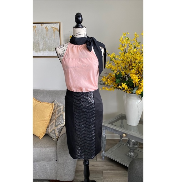 NY&Co Black Sequin Front Skirt. - Picture 5 of 7